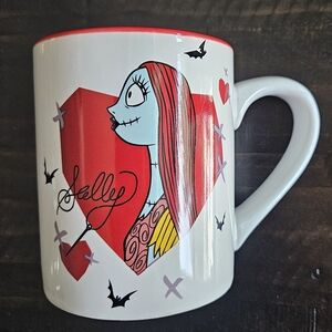 Sally The Nightmare Before Christmas Disney Mug 14 Oz White And Red Hearts